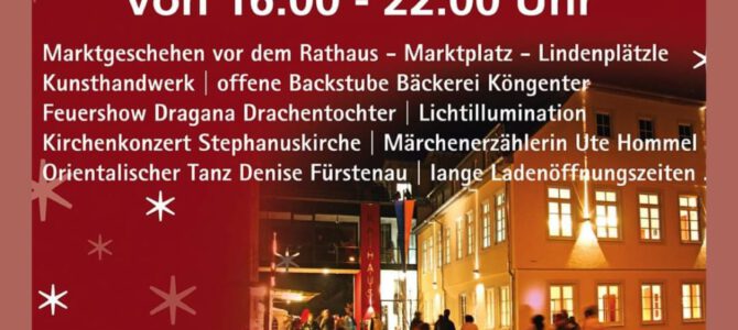 Gemütlich & lecker – Unser Stand beim Alfdorfer Lichtermarkt